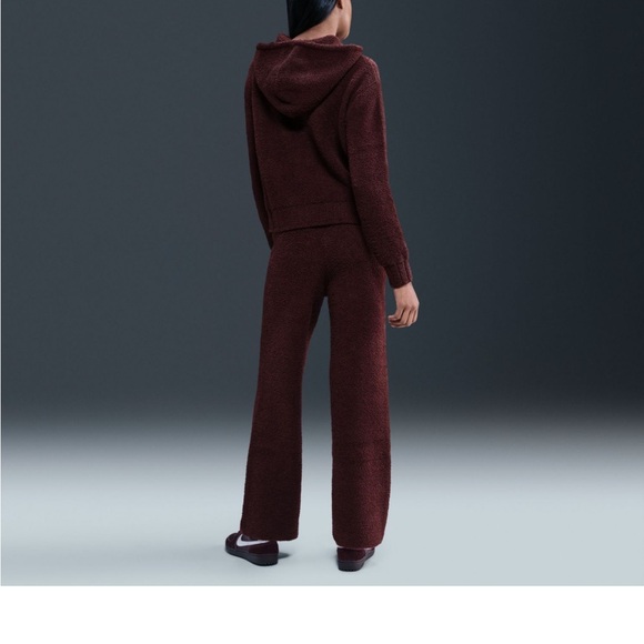 Nike Women's Burgundy Cozy Pants - Picture 3 of 4
